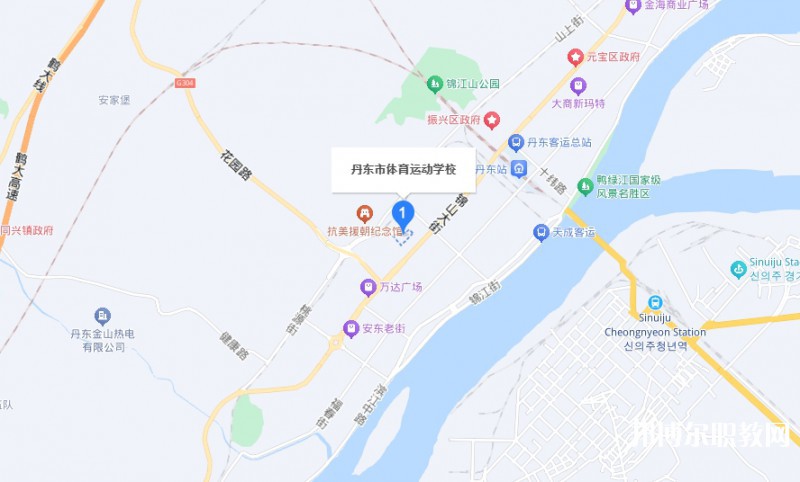 丹東市體育運動學校地址，乘車路線