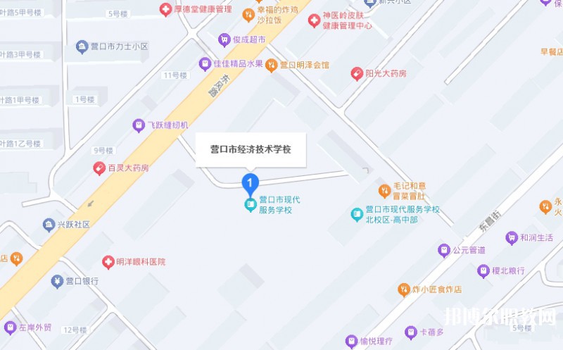 營口市經(jīng)濟技術學校地址，乘車路線