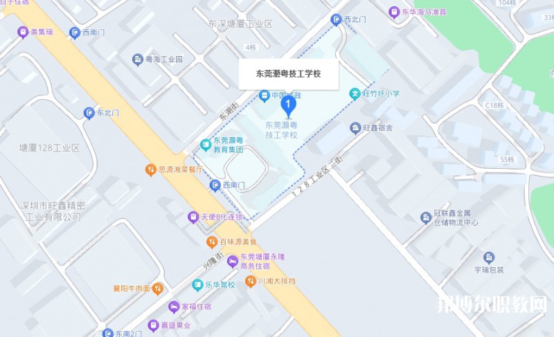 東莞市灝粵技工學(xué)校地址，乘車路線